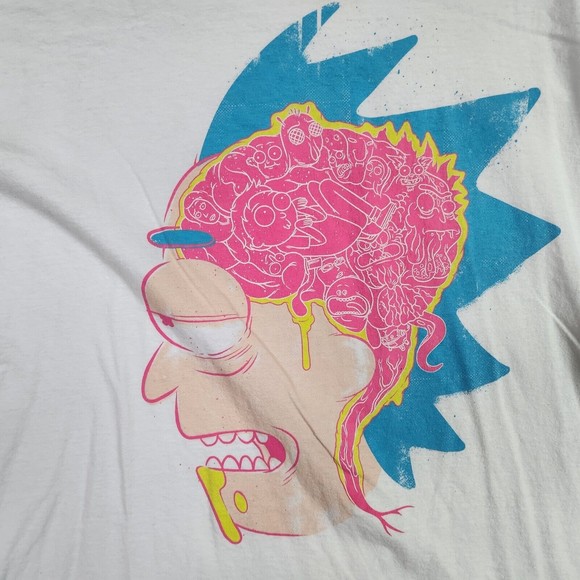 Rick and Morty Shirt Mens 3XL White Loot Wear Exclusive Casual Tee Short Sleeve - Picture 3 of 13